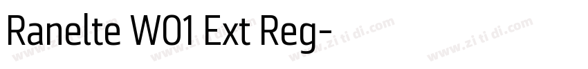 Ranelte W01 Ext Reg字体转换